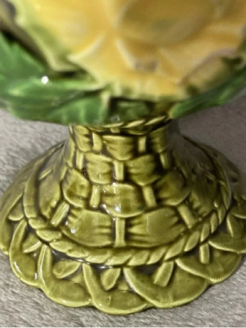 Rubens Original 1969 Rambling Rose Green Lattice 6”x4” Succulent Planter 2140